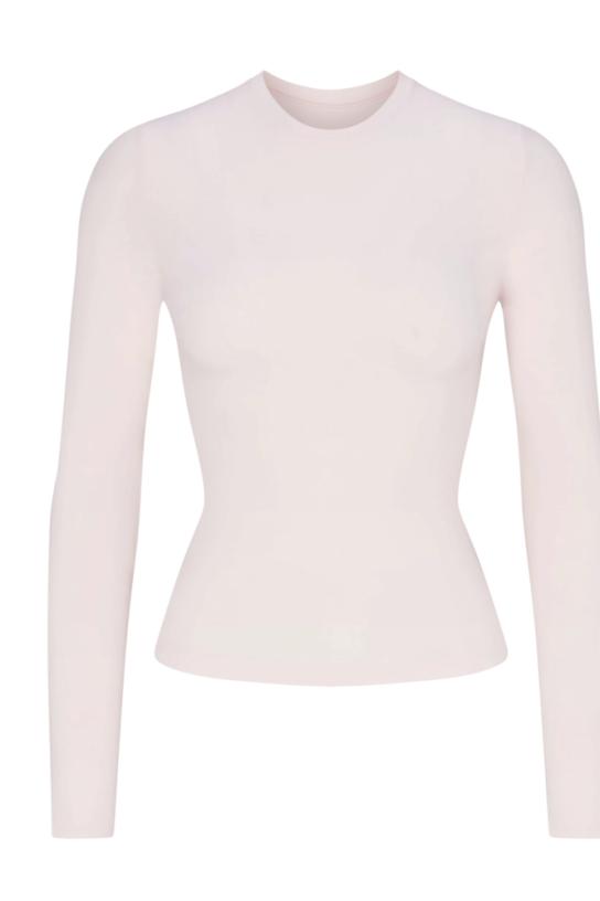 Skims Cotton Jersey Long Sleeve T-Shirt