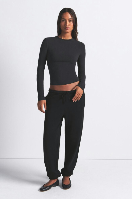 Skims Cotton Jersey Long Sleeve T-Shirt