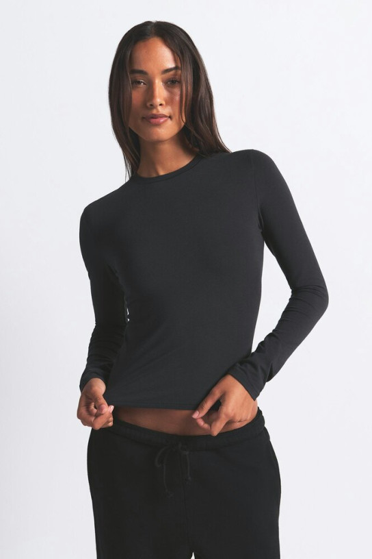 Skims Cotton Jersey Long Sleeve T-Shirt