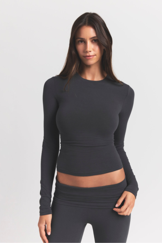 Skims Cotton Jersey Long Sleeve T-Shirt