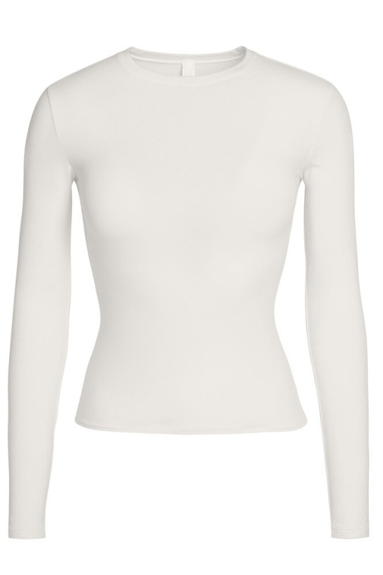Skims Cotton Jersey Long Sleeve T-Shirt