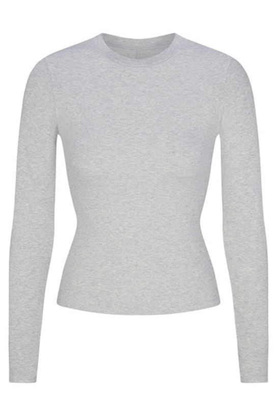 Skims Cotton Jersey Long Sleeve T-Shirt
