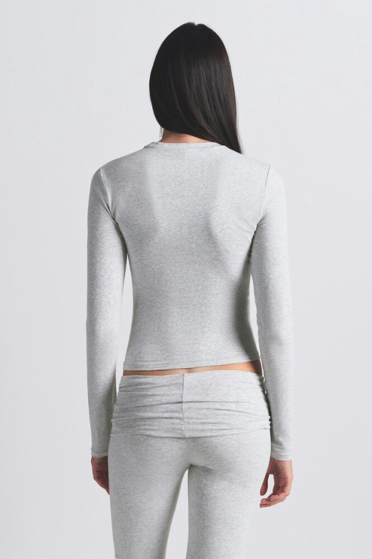 Skims Cotton Jersey Long Sleeve T-Shirt