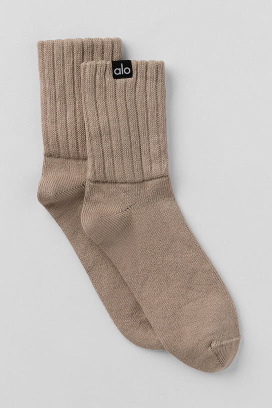 Alo Unisex Half-Crew Scrunch Sock