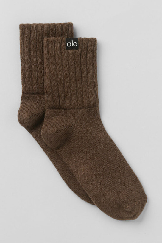 Alo Unisex Half-Crew Scrunch Sock