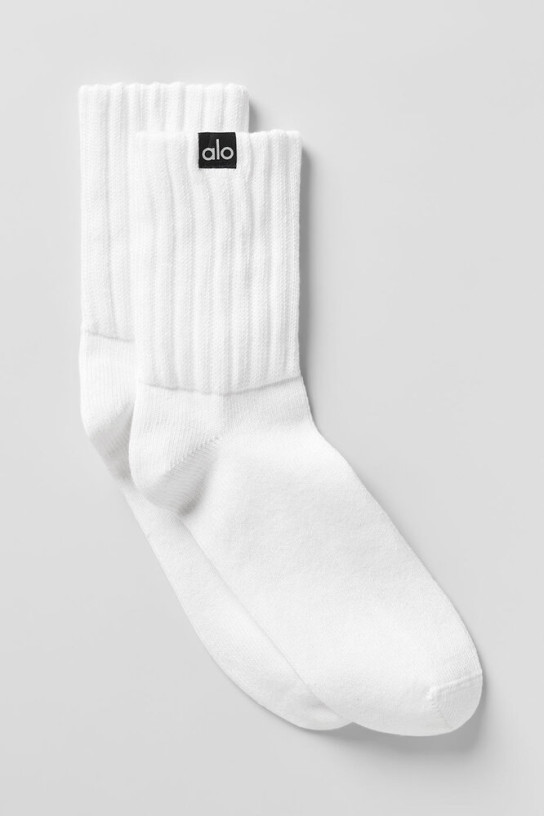 Alo Unisex Half-Crew Scrunch Sock