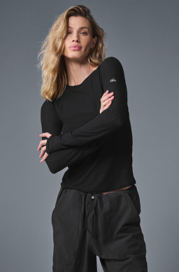 Alo Ribbed Sea Coast Long Sleeve