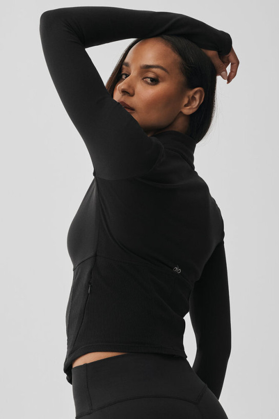 Alo Airbrush Corset Full Zip Jacket