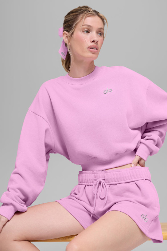 Alo Cropped Accolade Crewneck