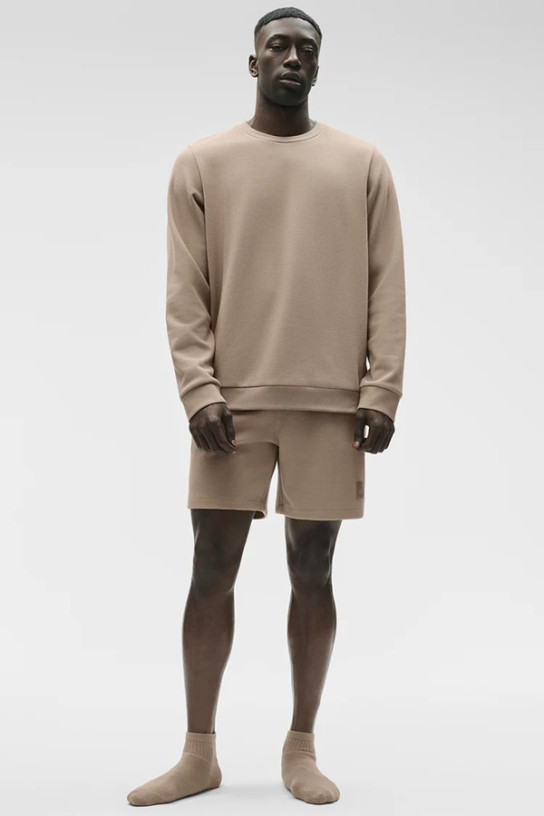 Alo Waffle Lounge Long Sleeve Crew (men)