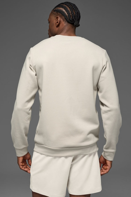 Alo Waffle Lounge Long Sleeve Crew (men)