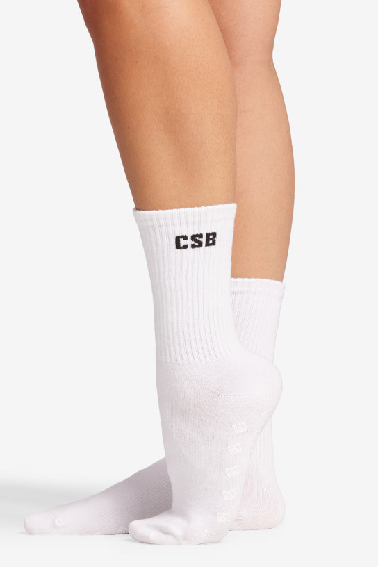 CSB Pilates Grip Crew Socks