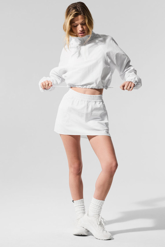 Alo Cropped 1/4 Zip Alumni Pullover