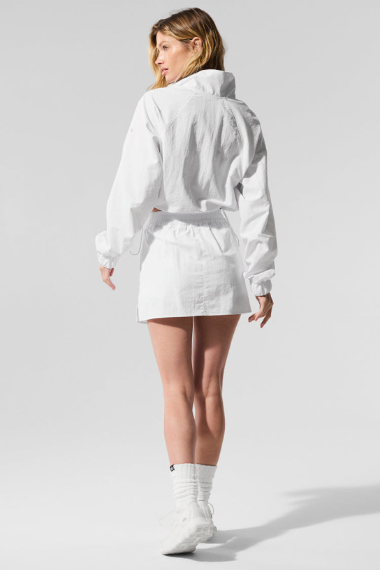Alo Cropped 1/4 Zip Alumni Pullover