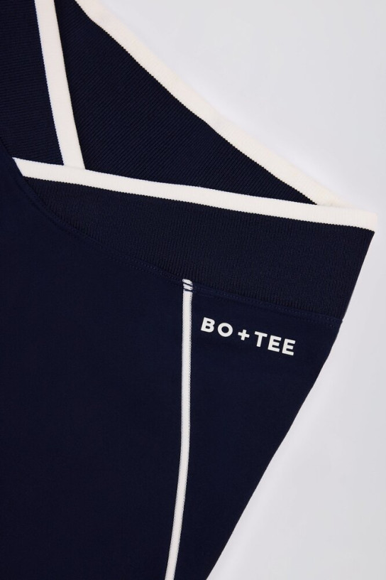 Bo+Tee Soft Active Crossover Contrast Leggings
