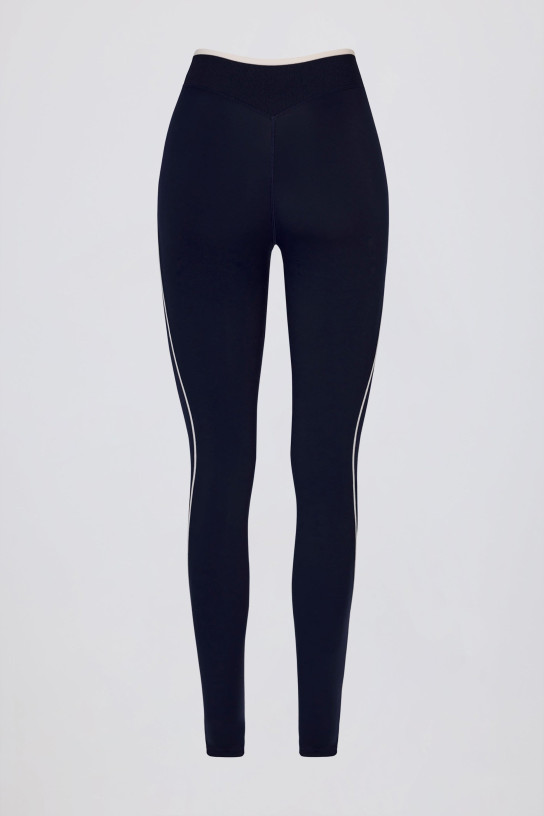 Bo+Tee Soft Active Crossover Contrast Leggings