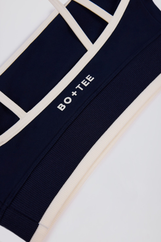Bo+Tee Soft Active Contrast Sports Bra