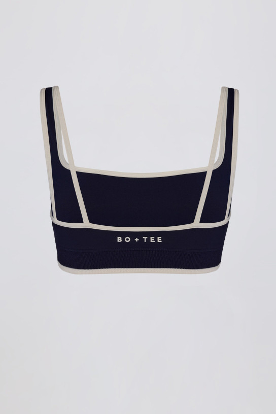 Bo+Tee Soft Active Contrast Sports Bra